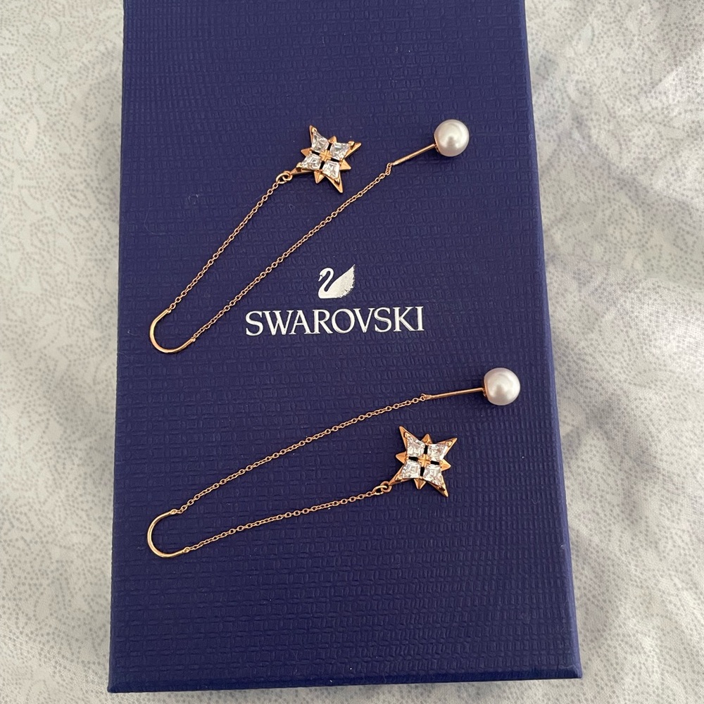 Swarovski long earrings
